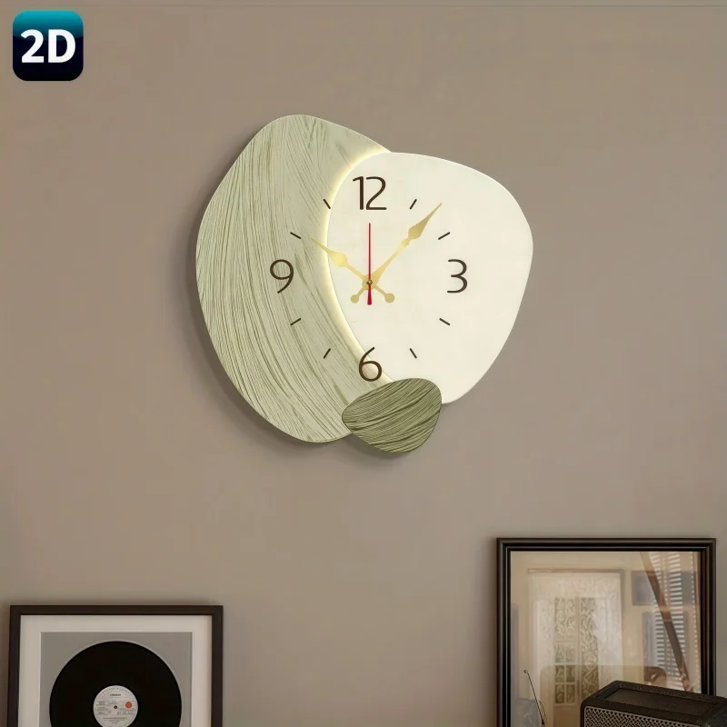 2D Flat, Wooden Silent Wall Cl - Lighting Home Decor Wall Clocks review and price