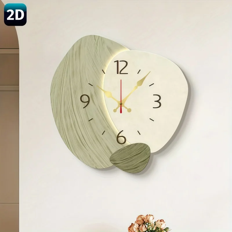 2D Flat, Wooden Silent Wall Cl - Lighting Home Decor Wall Clocks review and price