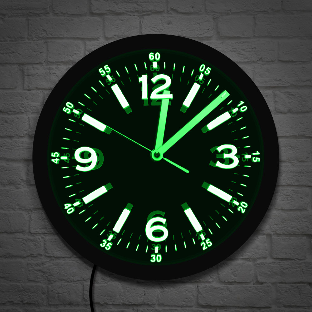 Modern Design LED Neon Light W - Lighting Home Decor Wall Clocks review and price
