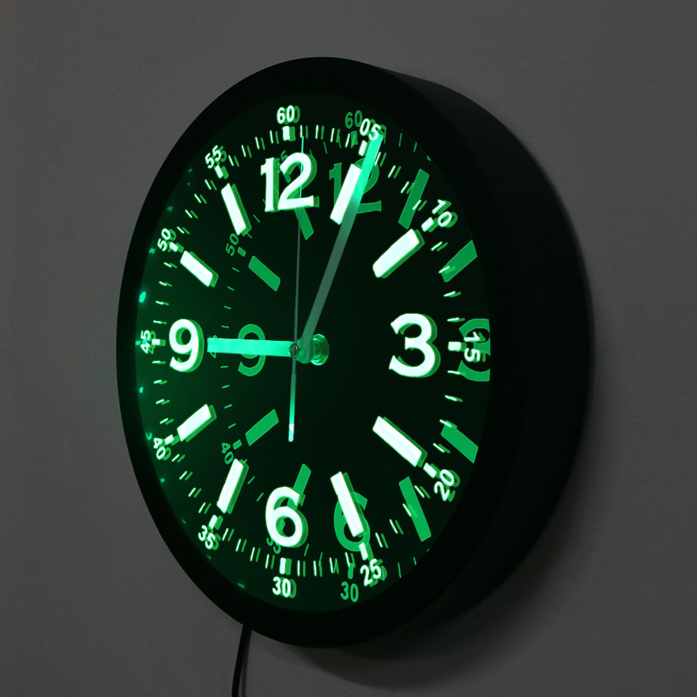 Modern Design LED Neon Light W - Lighting Home Decor Wall Clocks review and price