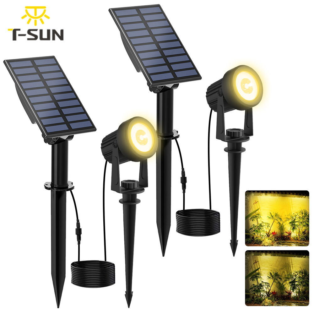 2PCS Super Bright Solar Spotli - Lighting Decor Sunrise review and price