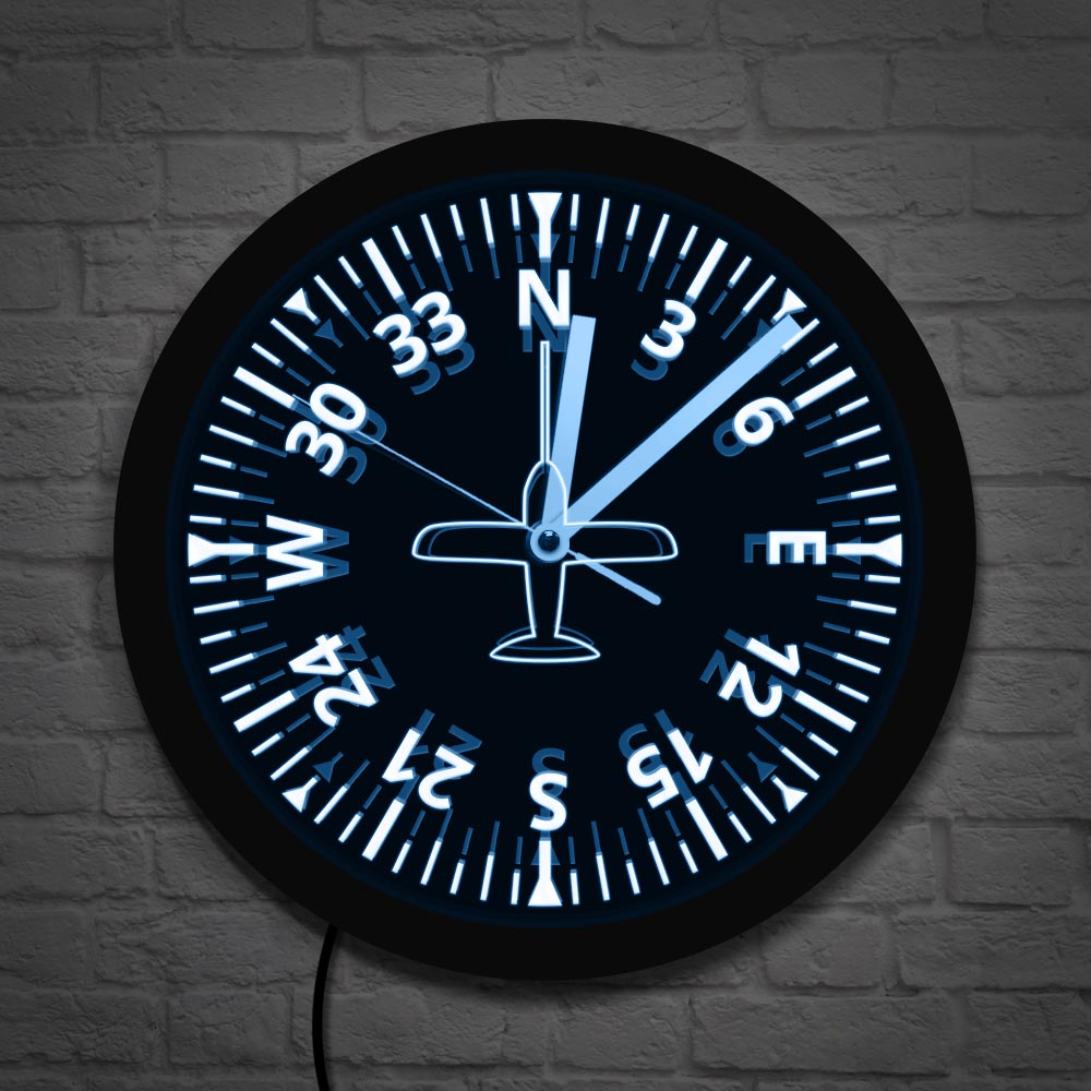 Aircraft Gauges Cockpit Instru - Lighting Home Decor Wall Clocks review and price