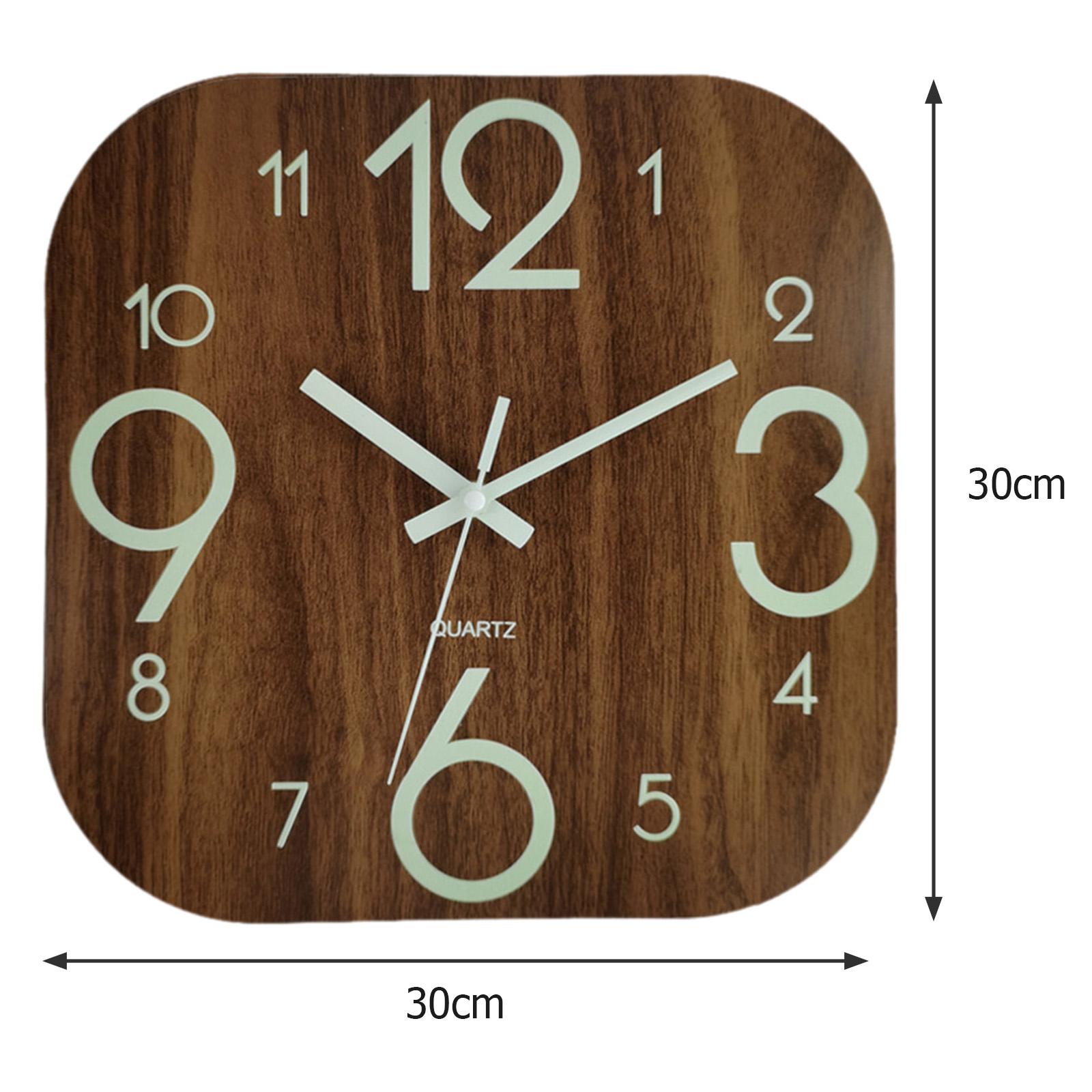 30cm Square Wall Clock ,Lumino - Lighting Home Decor Wall Clocks review and price