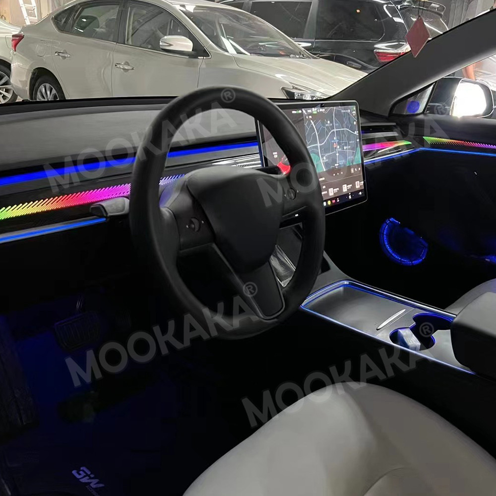 For Tesla Model 3 Y Car Ambien - Decor Lighting India review and price