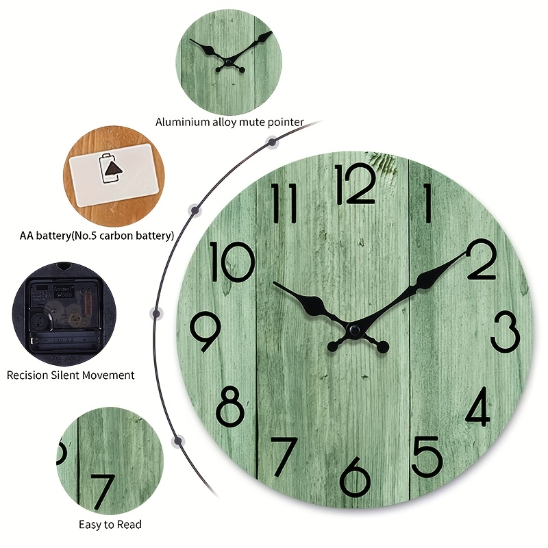 A Round Wall Clock with Light  - Lighting Home Decor Wall Clocks review and price